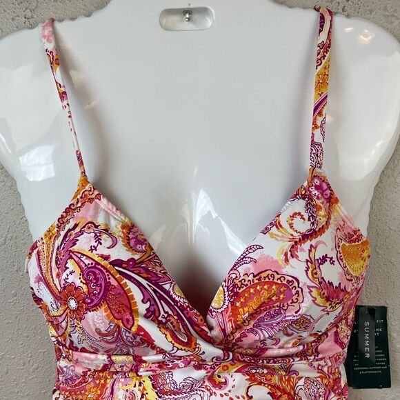 NWT Lauren Ralph Lauren Two-Piece Tankini and Bottoms - Sizes 8 and 10 Available - Picture 3 of 7